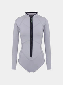  Women's Vitality Bodysuit - Grey numbatsport