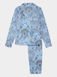  Favourite Travels Women's Long Sleeve Organic Cotton Pyjama Trouser Set