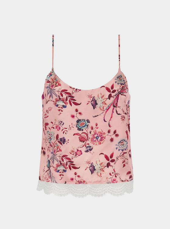 Women's Silk Camisole Top Made With Liberty Fabric JANNAH