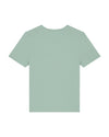 Womens Organic Cotton Fitted T-Shirt in Aloe Green hewn.