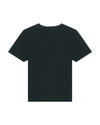 Womens Organic Cotton Fitted T-Shirt in Jet Black hewn.