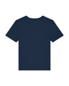 Womens Organic Cotton Fitted T-Shirt in Midnight Navy Blue hewn.