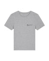 Womens Organic Cotton Fitted T-Shirt in Rock Grey Marl hewn.