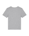 Womens Organic Cotton Fitted T-Shirt in Rock Grey Marl hewn.