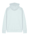 Womens Organic Cotton Relaxed-Fit Hoodie in Blue Ice hewn.