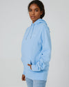 Womens Organic Cotton Relaxed-Fit Hoodie in Cloud Grey Marl hewn.