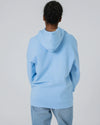 Womens Organic Cotton Relaxed-Fit Hoodie in Cloud Grey Marl hewn.