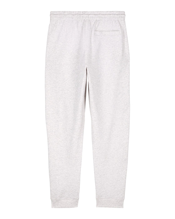 Womens Organic Cotton Relaxed-Fit Joggers in Cloud Grey Marl hewn.