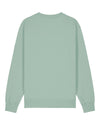 Womens Organic Cotton Relaxed-Fit Sweatshirt in Aloe Green hewn.