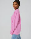 Womens Organic Cotton Relaxed-Fit Sweatshirt in Aloe Green hewn.