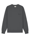 Womens Organic Cotton Relaxed-Fit Sweatshirt in Anthracite hewn.