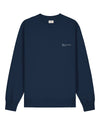 Womens Organic Cotton Relaxed-Fit Sweatshirt in Midnight Navy hewn.