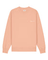 Womens Organic Cotton Relaxed-Fit Sweatshirt in Peach Orange hewn.