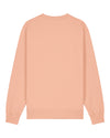 Womens Organic Cotton Relaxed-Fit Sweatshirt in Peach Orange hewn.