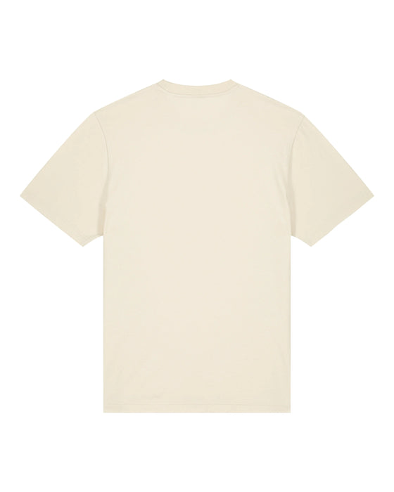 Womens Organic Cotton Relaxed-Fit T-Shirt in Natural Cotton hewn.