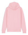 Womens Organic Cotton Relaxed-Fit Zip Hoodie in Cherry Blossom Pink hewn.