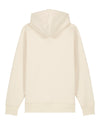 Womens Organic Cotton Relaxed-Fit Zip Hoodie in Natural Cotton hewn.