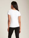 White V-Neck Women's Bamboo T-Shirt Boody