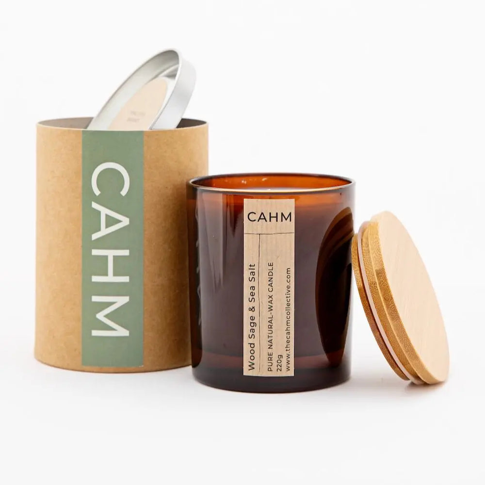 Wood Sage and Sea Salt Candle - Amber CAHM