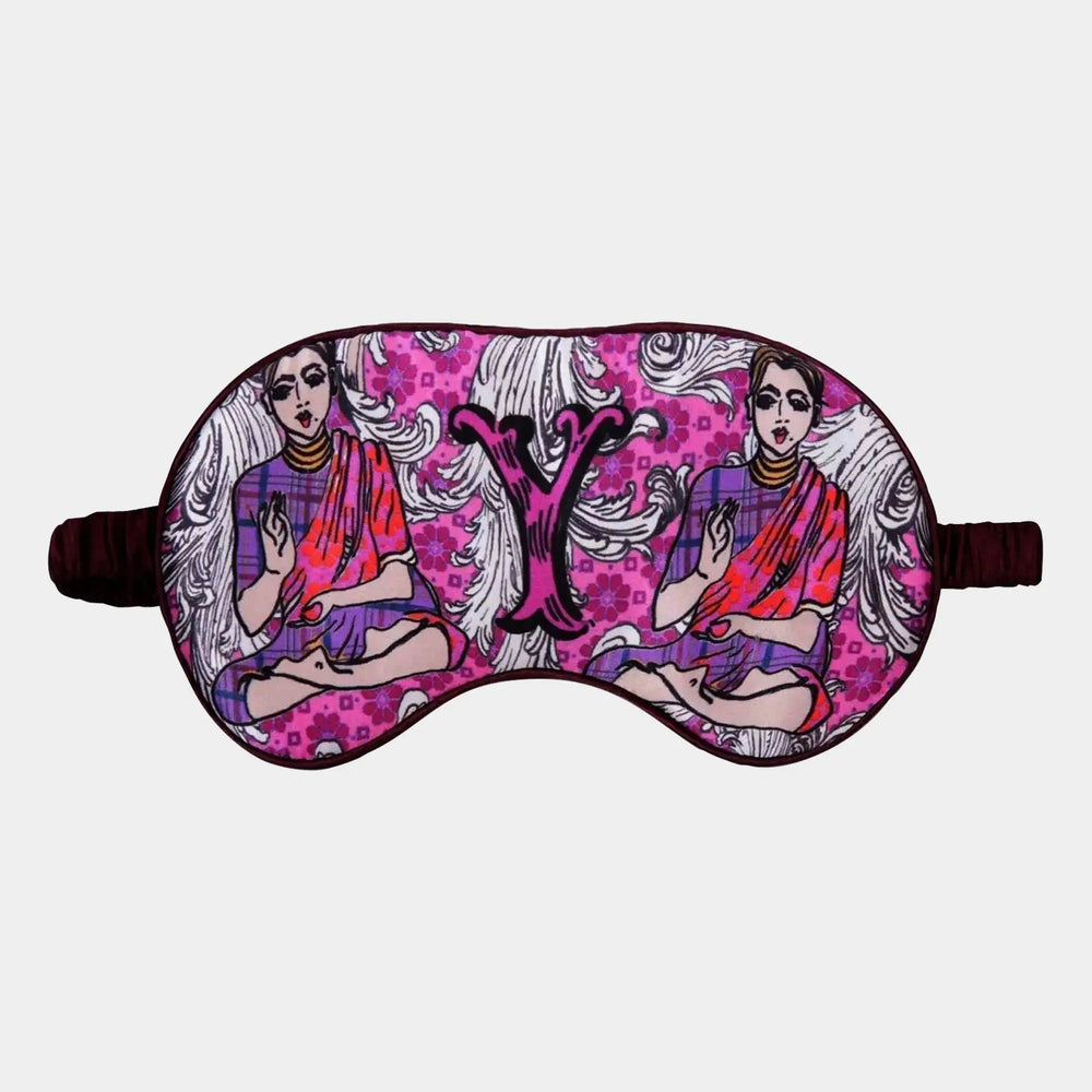 Silk Eye Mask / "Y for Yoga" Jessica Russell Flint