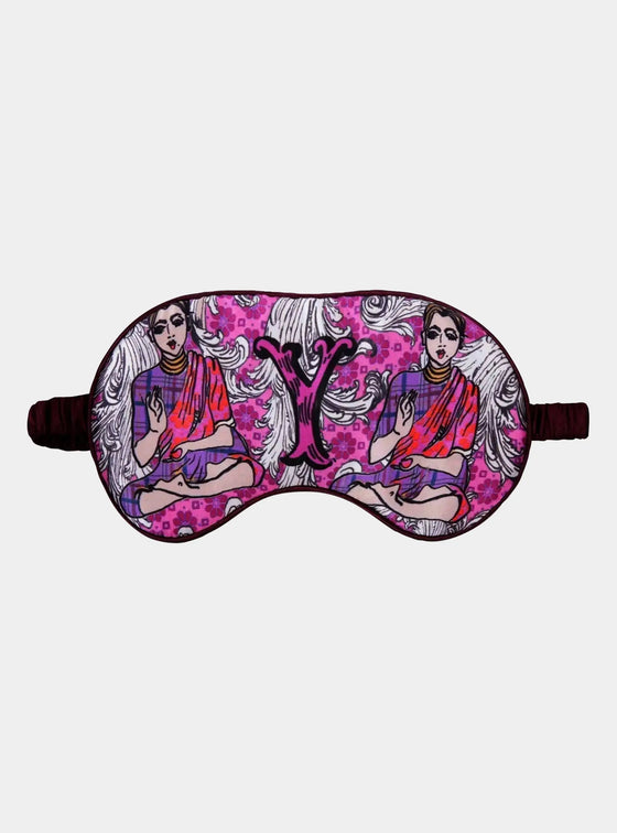 Silk Eye Mask / "Y for Yoga" Jessica Russell Flint