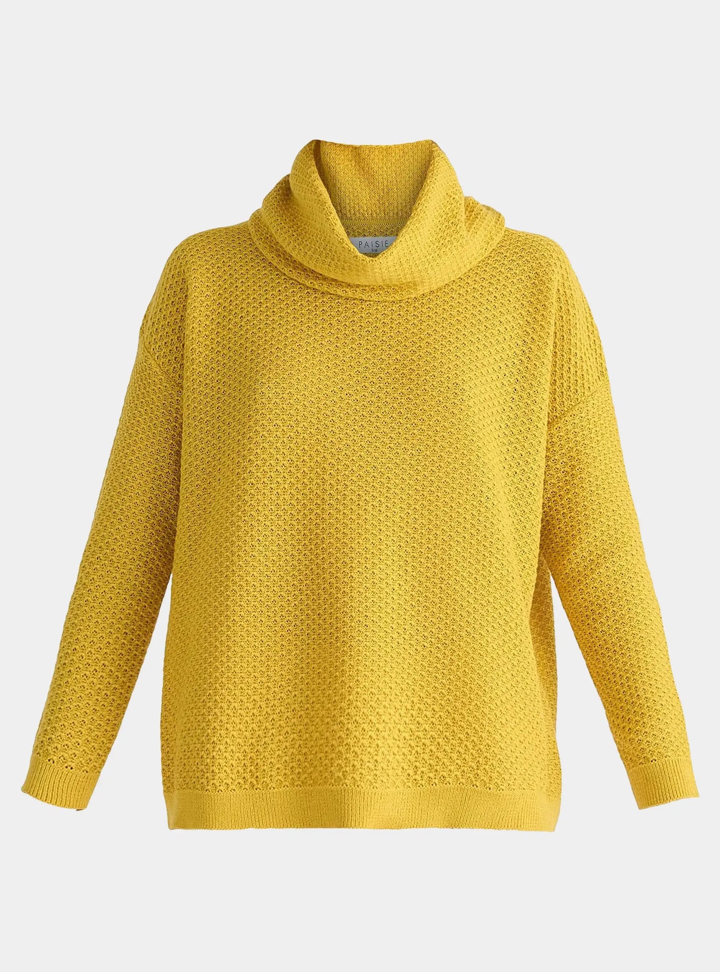 Yellow Cowl Neck Jumper Paisie