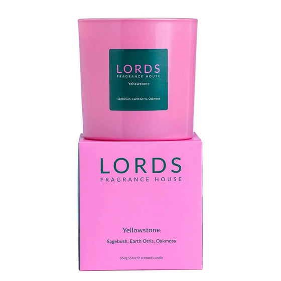 Yellowstone 3 Wick Candle Lords Fragrance House