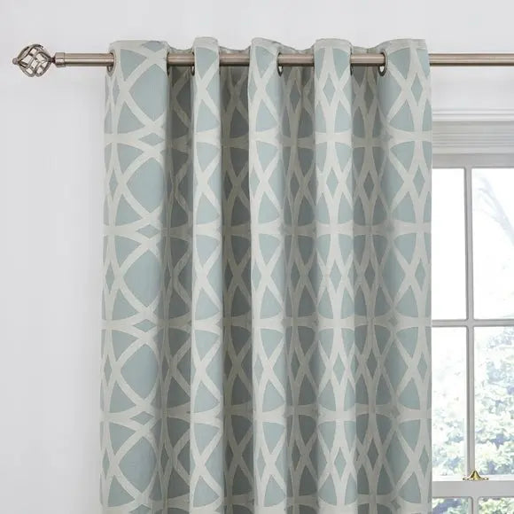 York Jacquard Eyelet Curtains Dunelm