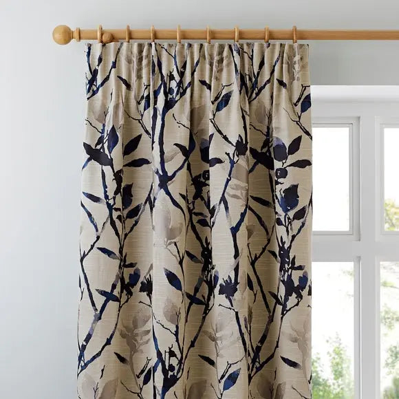 Zen Jacquard Pencil Pleat Curtains Dunelm