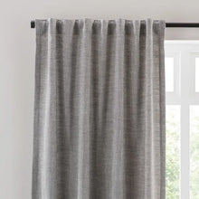  Zia Linen Look Multi Header Unlined Curtains Dunelm