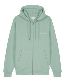  Mens Organic Cotton Relaxed-Fit Zip Hoodie in Aloe Green