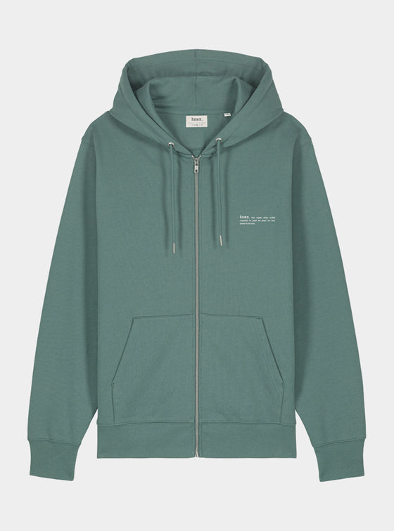 Eucalyptus Green Mens Organic Cotton Relaxed-Fit Hoodie