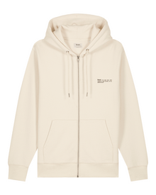  Womens Organic Cotton Relaxed-Fit Zip Hoodie in Natural Cotton