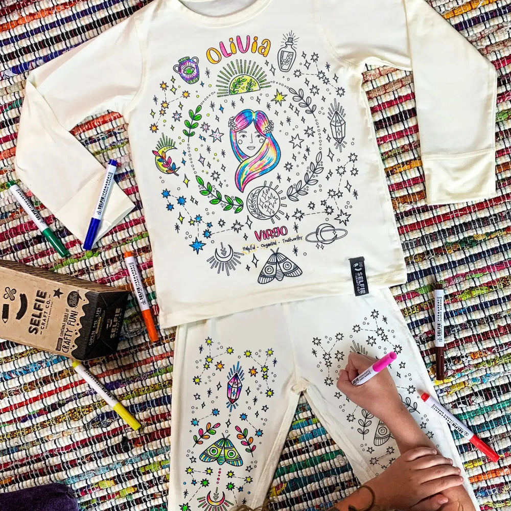 Zodiac Colour in Pyjamas Selfie Craft Co