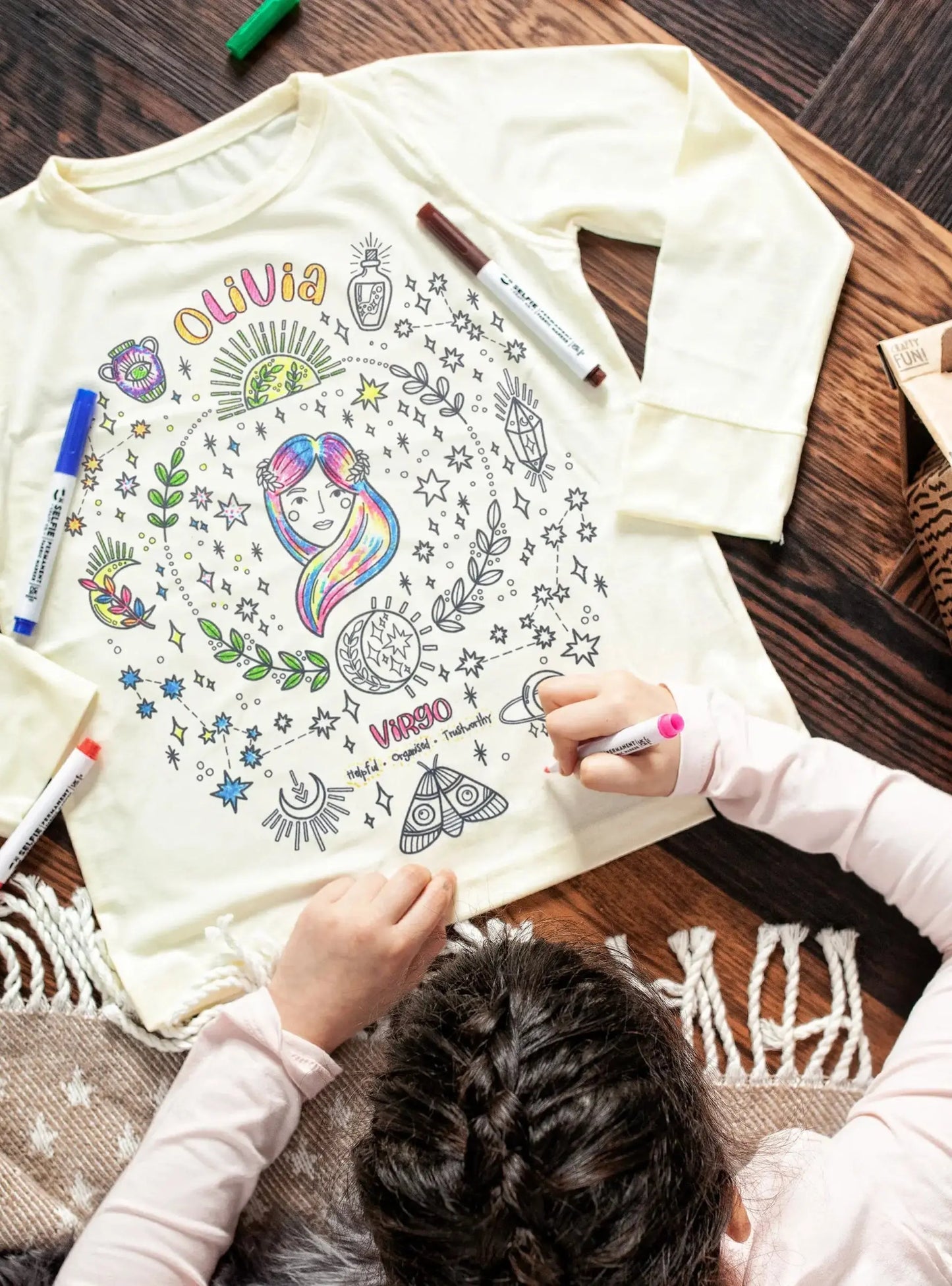 Zodiac Colour in T-Shirt Selfie Craft Co