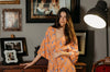 Zoya Orange Giraffe Robe Naree Clothing