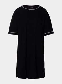  Bamboo Classic Tee Dress in Black