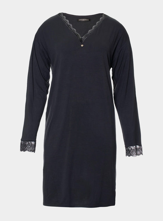 Raven Bamboo Lace Nightdress