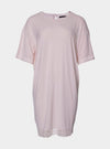 Bamboo Lace Tee Dress in Powder Puff