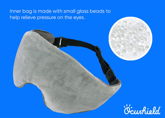 Ocushield Eye Mask for Improved Sleep | Bamboo Weighted & Blackout