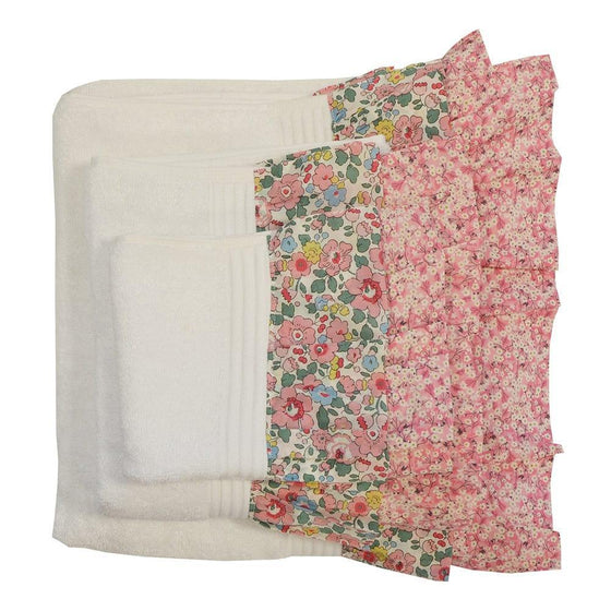 Ruffle Edge Bath Mat Made With Liberty Fabric BETSY & MITSI VALERIA