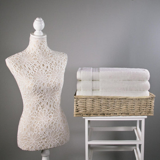 Luxury Bamboo Towel in White