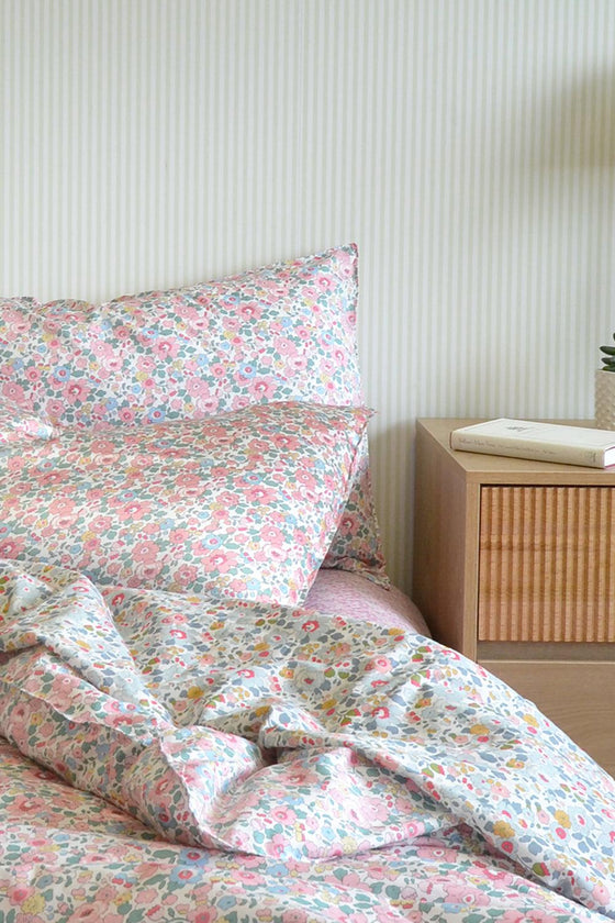 Bedding Made With Liberty Fabric BETSY CANDY FLOSS