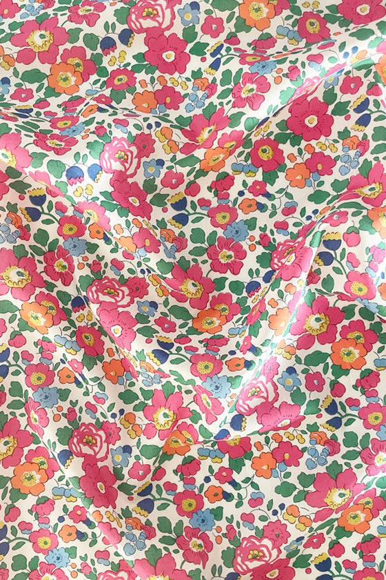 Bedding Made With Liberty Fabric BETSY DEEP PINK