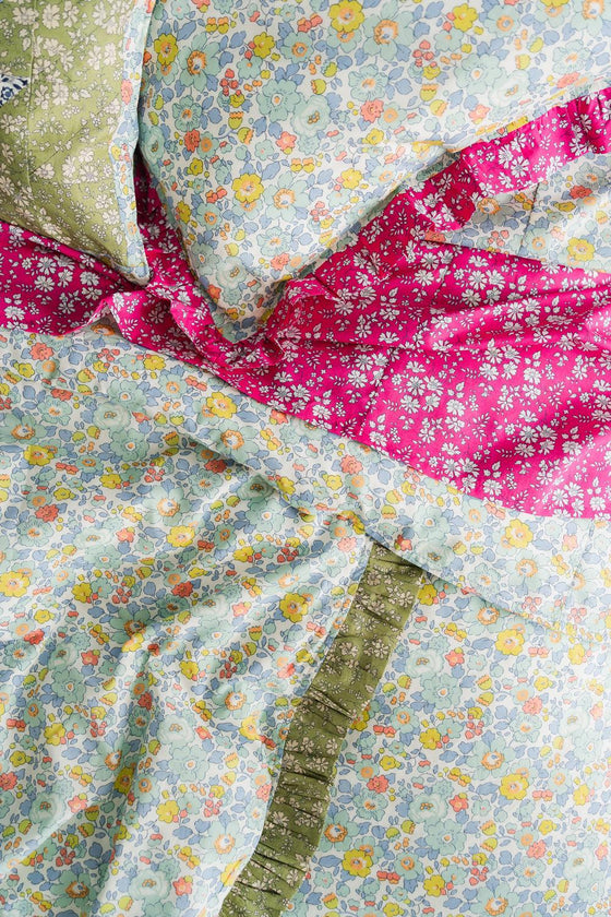 Bedding Made With Liberty Fabric CAPEL FUCHSIA