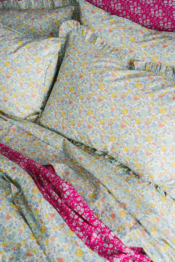 Bedding Made With Liberty Fabric CAPEL FUCHSIA