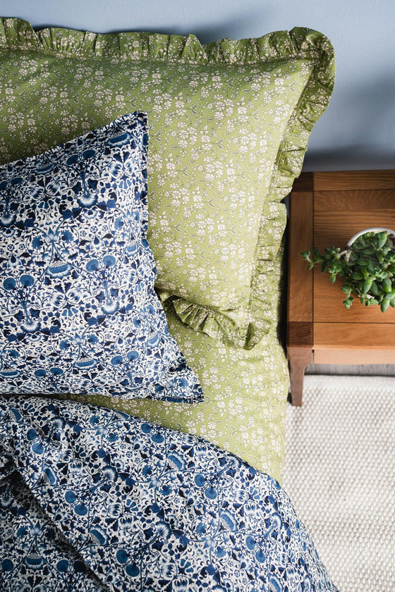 Bedding Made With Liberty Fabric CAPEL PISTACHIO