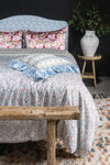 Bedding Made With Liberty Fabric DONNA LEIGH DUCK EGG