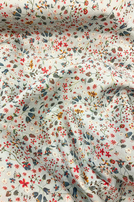 Bedding Made With Liberty Fabric DONNA LEIGH DUCK EGG