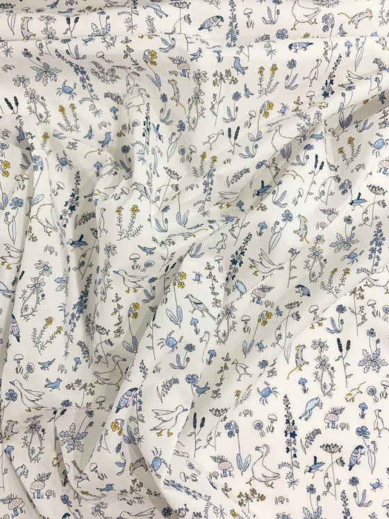 Bedding Made With Liberty Fabric THEO BLUE